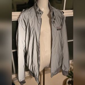 Members Only Light Gray Windbreaker